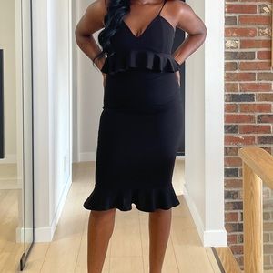 Black cocktail dress